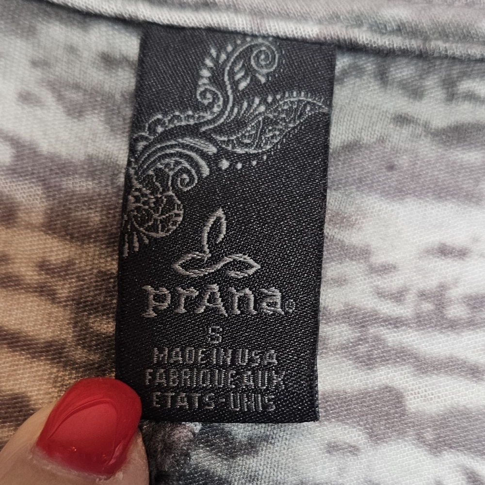 PrAna Gray Burnout Long Sleeve Tee - Picture 6 of 9